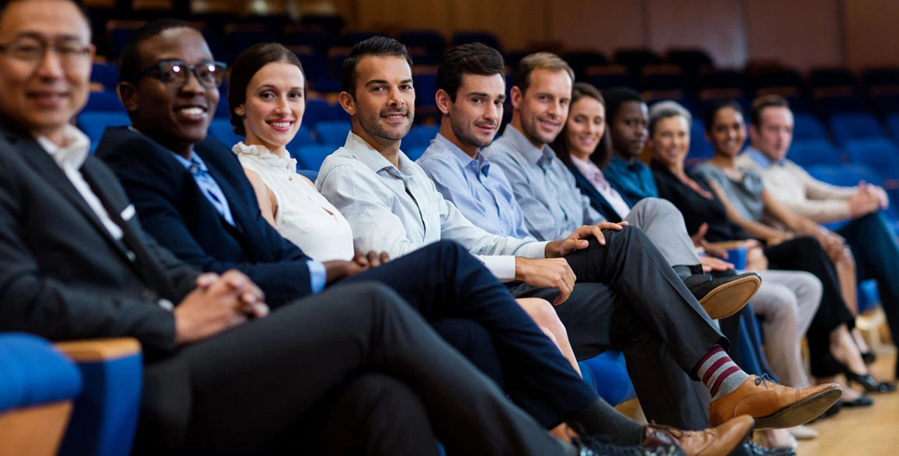 Startup pitch audience